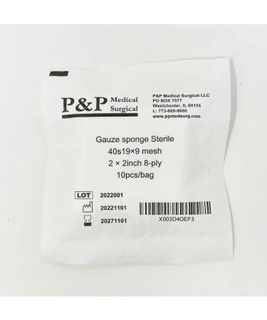 Buy High-Grade Sterile Gauze Surgical Sponges 2x2 - 1000 Per Box | Premium Quality 8-Ply All-Purpose Pads for Medical Use - International Shipping Available - Buy Online on GoSupps.com