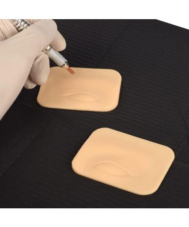 miduoidn 1 Pair Nude Eyelid 3D Practice Skin Double-sided Eye Template Eyelash Eyeshadow Face Coloring Mold Microblading Beginner - Buy Online on GoSupps.com