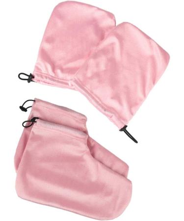 CALLARON 2 Pairs Gloves Heated Glives Parrafin Wax for Hands Paraffin Pedicure Mittens Kids Paraffin Treatments Warm Mittens Paraffin Wax Warmer Kit Nail Tech Accessories Foot Bag Manicure Pink - Buy Online on GoSupps.com