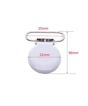 Sutoyuen 42pcs Metal Round Suspender Clips for DIY Pacifier Chains & Jewelry Accessories - Buy Online on GoSupps.com