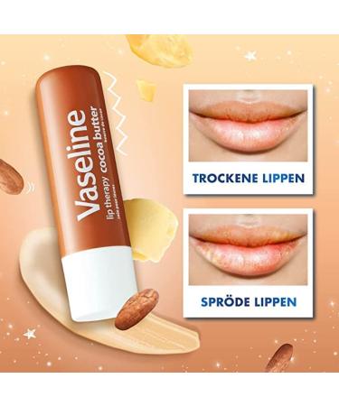 Vaseline Lip Therapy Stick Cocoa Butter Variety Pack - 4 Pack 4.8g | Petroleum Jelly Lip Balm - Buy Online on GoSupps.com