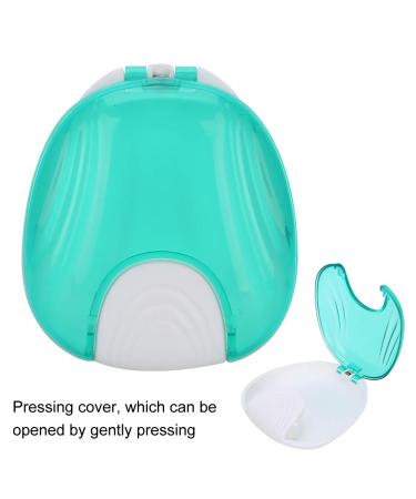 Kcabrtet Dental Retainer Case - Leak Proof Denture Holder with Lid Waterproof Travel Cup (Blue) - International Shipping Available - Buy Online on GoSupps.com