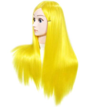 ZHJING Fashion Training Head - High Temperature Silk Hair Styling Model for Salon & Barber Use - Buy Online on GoSupps.com