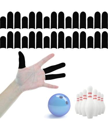 HALLEAST 30 Pieces Finger Sleeves for Bowling, Disposable Bowling Thumb Sleeves Anti-Sweat Breathable Protector Seamless Lightweight Anti-Skid Glove for Right Hand & Left Hand Large