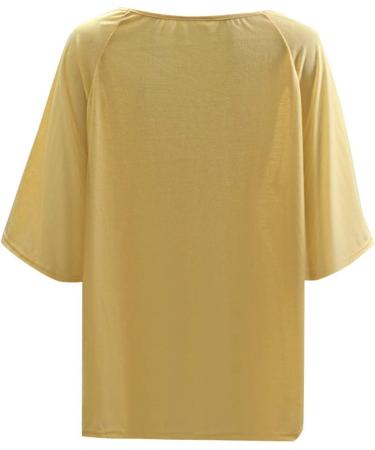 Shop Ppanguding Women's Off Shoulder Rainbow Summer T-Shirt - Trendy Graphic Blouse Low Tops in Yellow - Buy Online on GoSupps.com