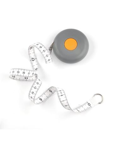 WINTAPE Dual Sided Body Waist Measuring Soft Tape Pocket Meter Tape Measure Retractable for Body Sewing Clothes Tailor 80 Inch / 200 cm gray - Buy Online on GoSupps.com