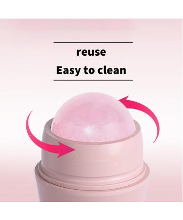 Jade Face Roller Puffiness Reducing Roller Facial Roller Skincare Roller Cat Claw Facial Skin Massager Roller Jade Stone Skin Care Tool Relaxing Jade Roller for Skin Pink - Buy Online on GoSupps.com