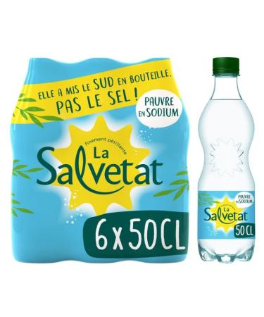 SALVETAT - Salvetat Nature Eau gazeuse p tillante 6x50cl Source de fra cheur naturelle pour votre corps. - Vendu Par Unit