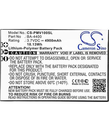 3.7V 4900mAh BA-4400 Battery Replacement for PV-1000 Neo PV1000 5U PV-1000T - Fast International Shipping - Buy Online on GoSupps.com