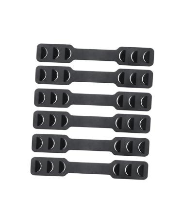 Cabilock earrings face 6 pieces children's earrings black earrings silicone earrings mask hearing protection accessories facial cover ear gripes Extension belt buckle mask wearer