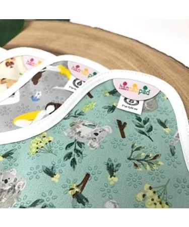 hannahpad Organic Cotton Cloth Pantyliners Set of 10 Random Patterns - Washable Reusable + Free Mini Wetbag - Buy Online on GoSupps.com