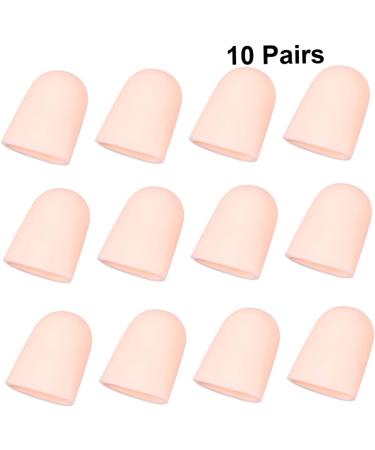 10 Pairs Silicone Gel Nitrile Finger Cots - Cut Resistant Toe Protectors & Covers | Khaki 4x2.5cm - International Shipping Available - Buy Online on GoSupps.com