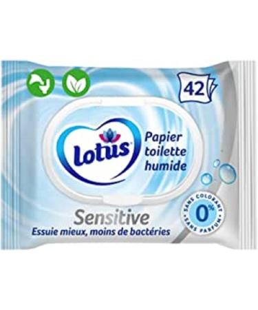 Lotus damp toilet paper pure 42