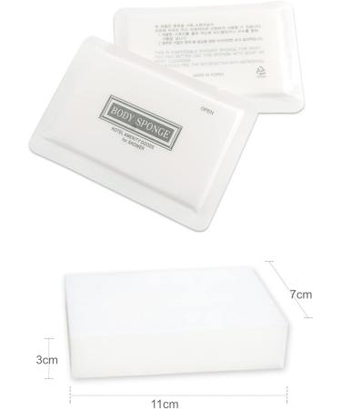 WoW.Clean Disposable Bath Shower Sponge - 12 Counts | Portable Travel and Camping Shower Supplies - White - Buy Online on GoSupps.com