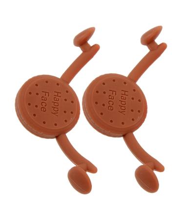 Homoyoyo Lot de 2 Muscleurs Faciaux en Silicone Marron Moyen Pince Fossettes Ajustable pour Entra nement des Muscles du Sourire Formateur D'expressions Faciales pour Visage Sym trique