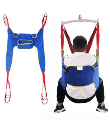 Medical Sling Patient Aid Sit to Stand Walking Sling Transfer Strap Toileting Sling Patient Lifter Secure Rehabilitation Gait Trainer with Commode Opening L