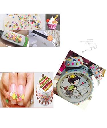 1000 Mixed Color Clay 3D Fruit Slices - Nail Art & DIY Craft Decorations - Buy Online on GoSupps.com