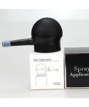FOYTOKI 1pc Silicone Nozzle Hair Solution Loose Powder Spray Fiber Tools Hair Dye Tools Black - Buy Online on GoSupps.com