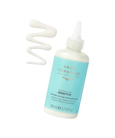 Grow Gorgeous Sensitive Ceramide Rich Hair & Scalp Mask 200ml - Vegan Overnight Treatment for Healthy Hair - Dermatologically Tested - Buy Online on GoSupps.com