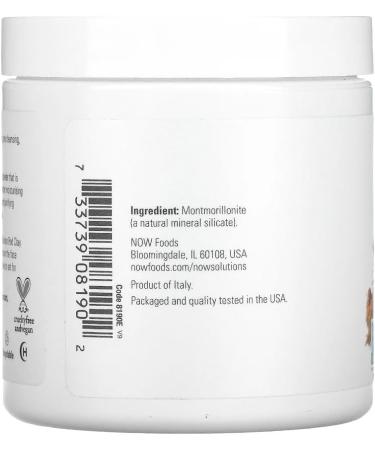 NOW Foods Red Clay Powder - Moroccan Detoxifying Skin Treatment Mask | 6 oz | Natural Skincare Solution | International Shipping - Buy Online on GoSupps.com