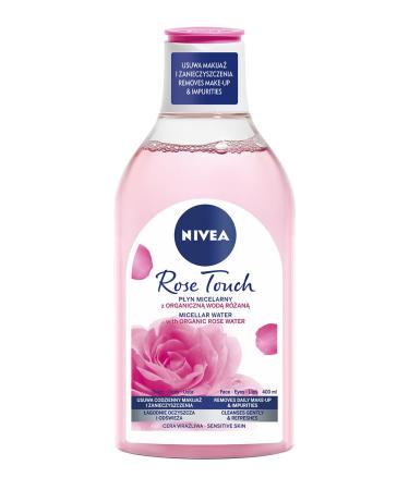 NIVEA Eau de rose organique de contact de Rose liquide micellaire pour la peau sensible 400ml
