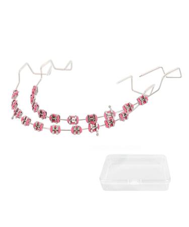 2 PCS Clip on Fake Braces Temporary Fakes Teeth Kit for Tooth Teaching Explanation Decoration
