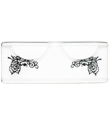 EMILYSTORES Butterfly Leaves Halloween Fancy Fashion Costume Party Black Lace Lashes Paper Lashes False Eyelashes 1 Pair