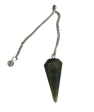 Pandiui23 pendulum natural stone Moosachat crystal pendulum vintage hexagonal crystal pendulum for dingy rod pendel chakra Reikra reikra prophecy (Moosachat)