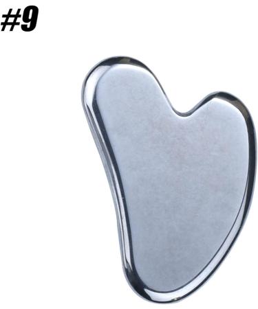 Natural Jade Scraping Board Powder Crystal Heart-Shaped Scraping Sheet Crystal Scraping Board Face Beauty V-Shaped Jade Scraping 1Pcs (Color : Type 9) - Buy Online on GoSupps.com