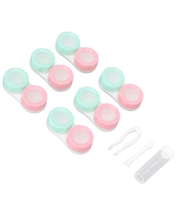 AMONIDA Contact Lens Case Contact Lens Box Stable Safe Simple Solid Robust Portable for Home Office