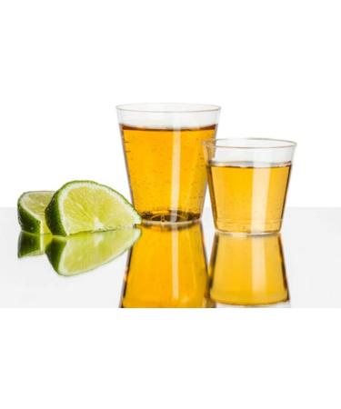 Kaya 1 oz. Clear Plastic Shot Glasses - Pack of 50 | Round Design - Buy Online on GoSupps.com