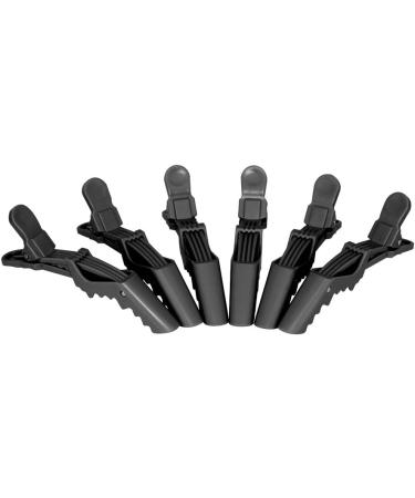 DEATTI Crocodile Alligator Hair Clips 6 Pcs Hairdressing Sectioning Clamp Hair for Salon or Barber Shop Black - Buy Online on GoSupps.com