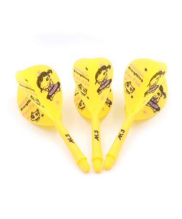 Black Scorpion CUESOUL ROST Integrated Dart Shaft and Flights Pear-Teardrop Shape,Set of 3 pcs CSAK-57SDNH