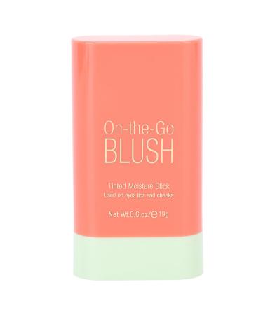 Solid Cheeks Blush 19g 3D Face Blush Rouge Moisturizer Stick Makeup Blush Stick Blush for Cheek Lip and Eye 0.7Oz