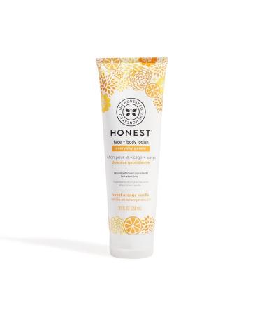 The Honest Company Honest Perfectly Gentle Sweet Orange Vanilla Face and Body Lotion with Naturally Derived Botanicals Orange Vanilla 8.5 Fluid Ounce