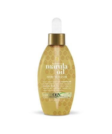 OGX Hydrate and Marula Oil Serum Elixir  Gold 3.8 Fl Oz 3.8 Fl Oz (Pack of 1) Serum Elixir