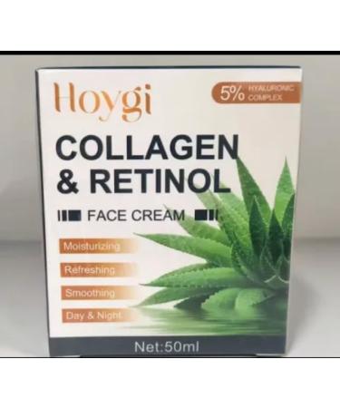Collagen and Retinol Face Cream - Anti-Aging Hydrating Moisturizer with Hyaluronic Acid Vitamin E & Aloe Vera for Youthful Skin - 50g - Buy Online on GoSupps.com
