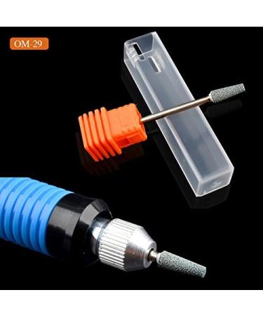 5pcs Ceramic Stone Nail Drill Bits Set for Manicure Machines - 3/32 Rotate Burr Cuticle Milling Tools - Buy Online on GoSupps.com
