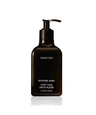 Homecourt Mandarin Basile Hand Wash - Gently Cleanses and Hydrates 12 Fl Oz Hand Wash