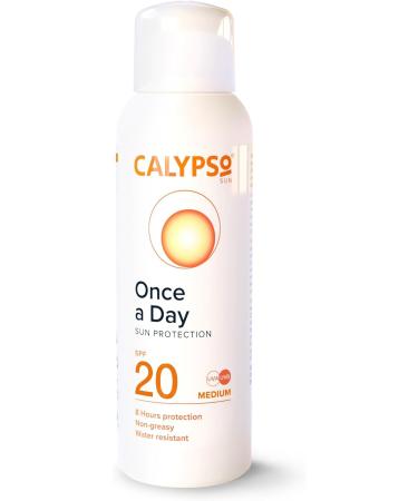 Calypso Once A Day Sun Protection Lotion SPF20 | 8 Hours | Non Greasy | 4 Star UVA Rating | 200 ml - Buy Online on GoSupps.com