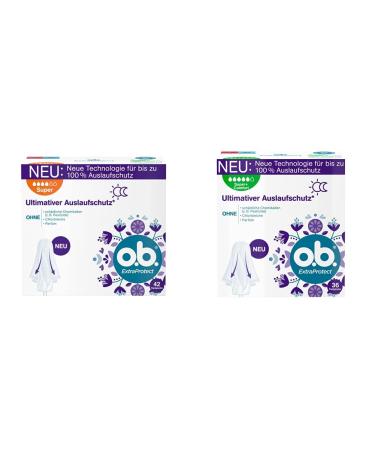 if.Extraprotect great tampons for strong days with Dynamic Fit technology & extra protection wings for ultimate outlet protection* (1 x 42 pieces) & Tampon ExtraProtect Super+ Comfort 36 pieces of extraprotect bundle with Super+ Comfort 36 pieces