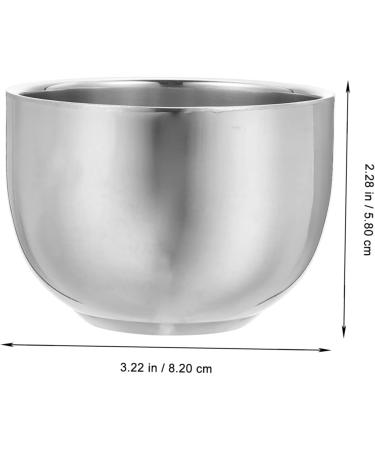 Professional Stahad Double-Walled Stainless Steel Shaving Foam Cup - Comfortable Shave for Men | Premium Shaving Soap & Razor Accessories - Buy Online on GoSupps.com