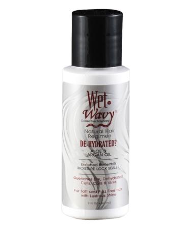 Wet N Wavy Natural Hair Regimen De-Hydrated Aloe & Argan Oil  2 Ounce