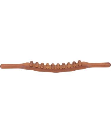 Buy Two-Row Gua Sha Massage Tool - Carbonized Beech Wood Scraping Stick for Lymphatic Drainage | Portable Gua Sha Massage Tab - Buy Online on GoSupps.com