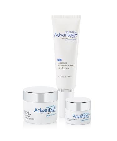 Targeted Treatment Bundle Firming and Lifting Neck Treatment Nighttime Renewal Complex with Retinol Ultimate Hydration Eye Cream by Jane Seymour