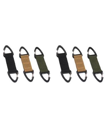 Gatuida key holder 6 pc face mask ear hook holder for mask bracket for masks hook hooks to hang up masks backpack buckle outside triangular buckle 11.5x2.5cmx2pcs