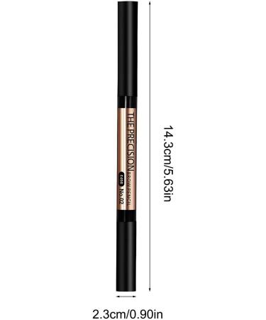 Eyebrow Liner Pencil - Double-Ended Ultra-fine Eyebrow Pencil | PAuto-Rotating Eyebrow Pencil Waterproof Eyebrow Makeup Pencil Liner for Lasting Eyebrow Makeup Light Brown - Buy Online on GoSupps.com