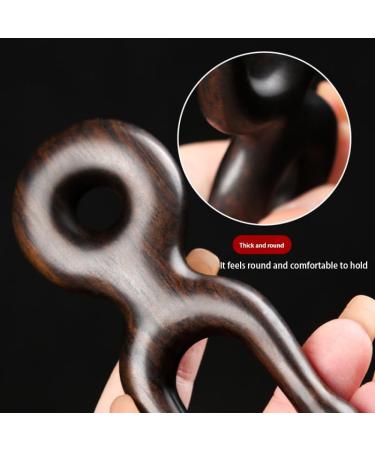 Sandalwood Nose Gua Sha Massage Tool | Antistatic Acupoint Face & Hand Massage Device for Nose Lifting - Buy Online on GoSupps.com