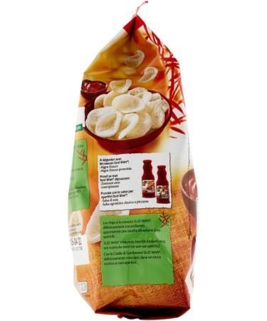  Italian Gourmet E.R. Suzi Wan Shrimp Waffles crispy waffles made with tapioca flour and shrimp 50g bag + Italian Gourmet Polpa di Pomodoro 400g box - Buy Online on GoSupps.com