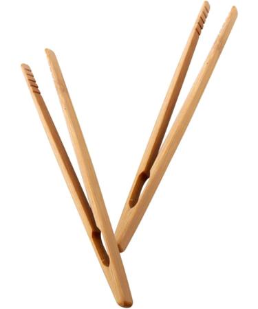 Nuobesty 8 STK Wooden Tweezers & Tongs - Ideal Early Learning Tools for Kids Snack Serving & Kitchen Use - Buy Online on GoSupps.com